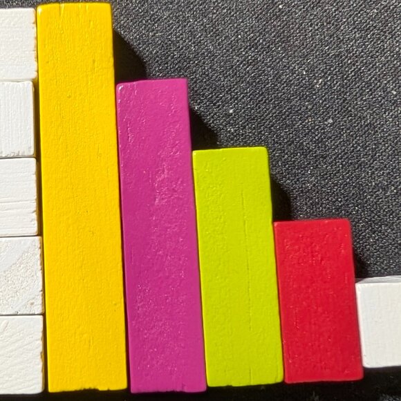 hand2mind Wood Cuisenaire Rods (74 Piece Set) - Picture 7 of 16